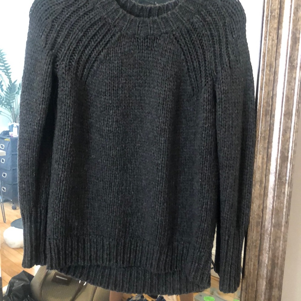Charcoal grey knit sweater